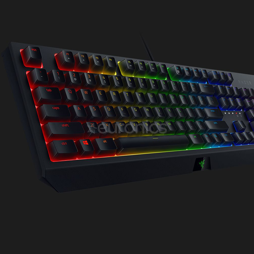 Klaviatūra BlackWidow Green Switch, Razer / RUS
