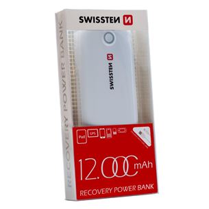 Portatīvais barošanas avots Recovery, Swissten / 12000mAh