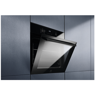 Electrolux, pyrolytic cleaning, 72 L, black - Built-in oven
