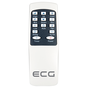 ECG MK 104, balta/melna - Portatīvais kondicionieris