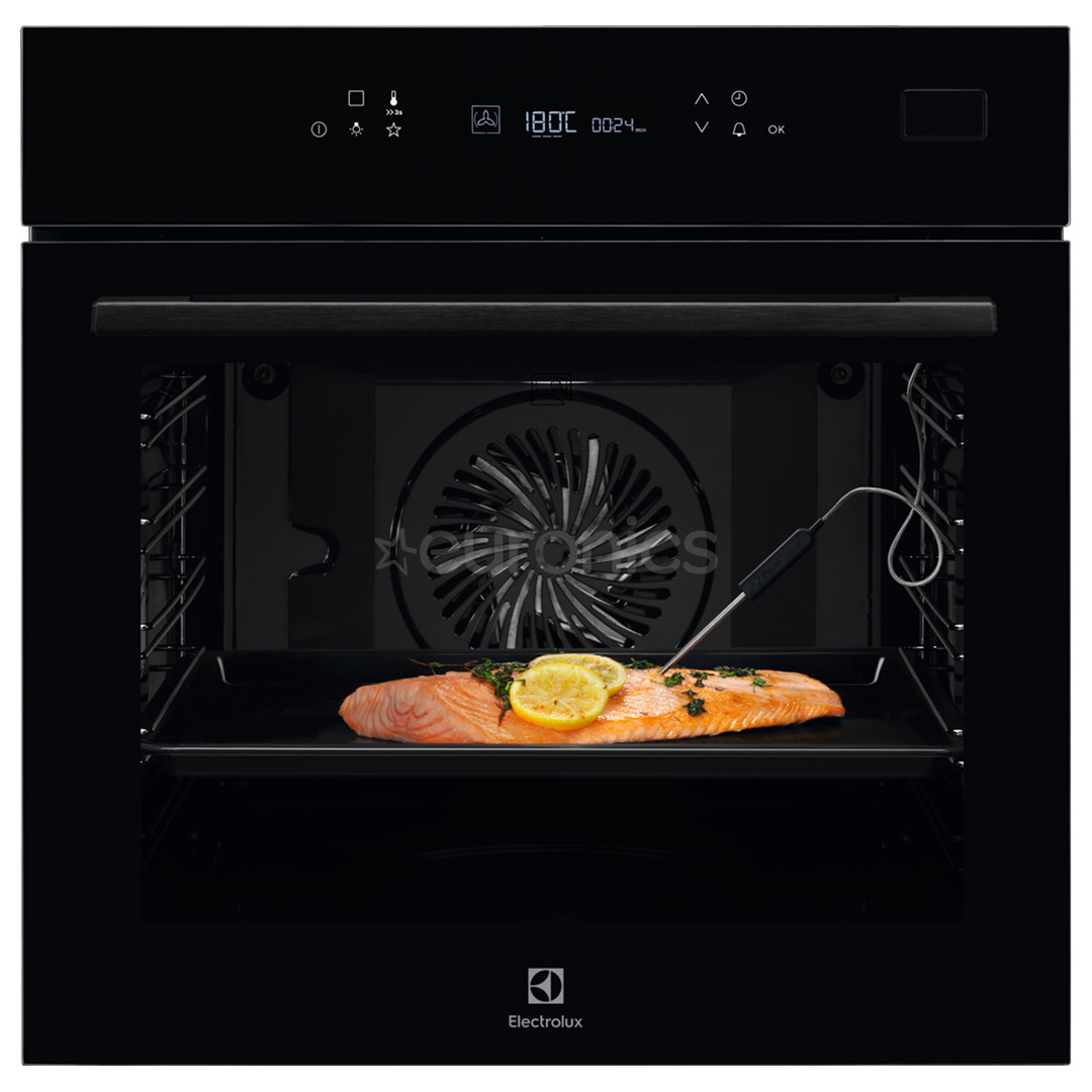 Electrolux SteamBoost 800, 70 L, black - Built-in Steam Oven