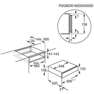 Electrolux, stainless steel - Built-in warming drawer