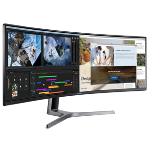 49" ieliekts Dual QHD QLED monitors, Samsung