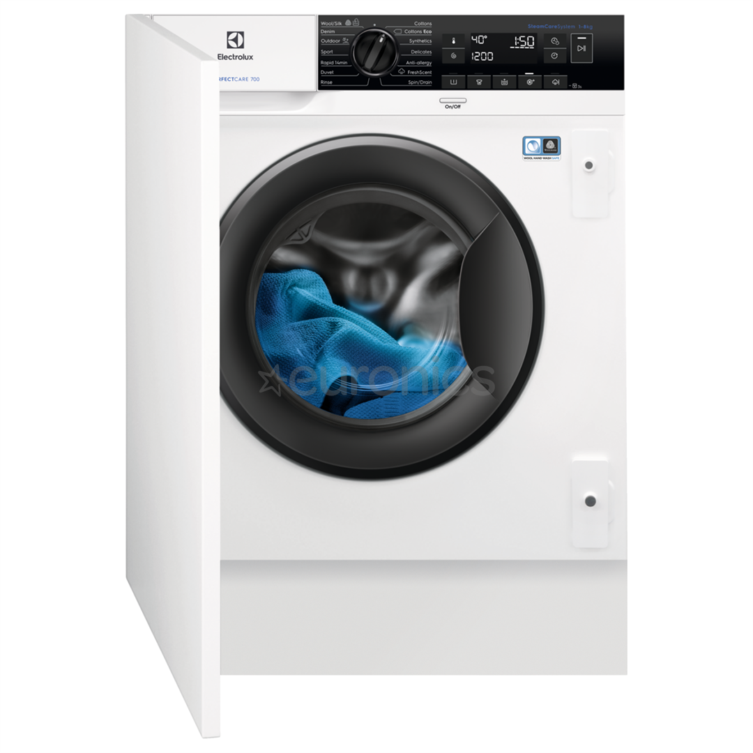 Electrolux, 8 kg, dziļums 54 cm, 1400 apgr/min. - Iebūvējama veļas mazgājamā mašīna