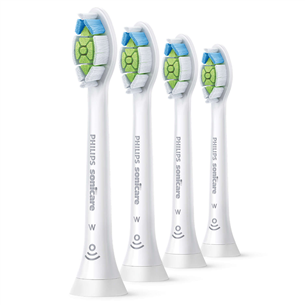 Philips Sonicare W Optimal White, 4 gab., balta - Uzgaļi elektriskajai zobu birstei HX6064/10