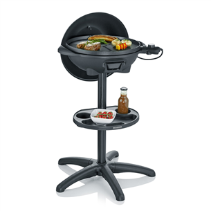 Electric BBQ stand grill with hood Severin