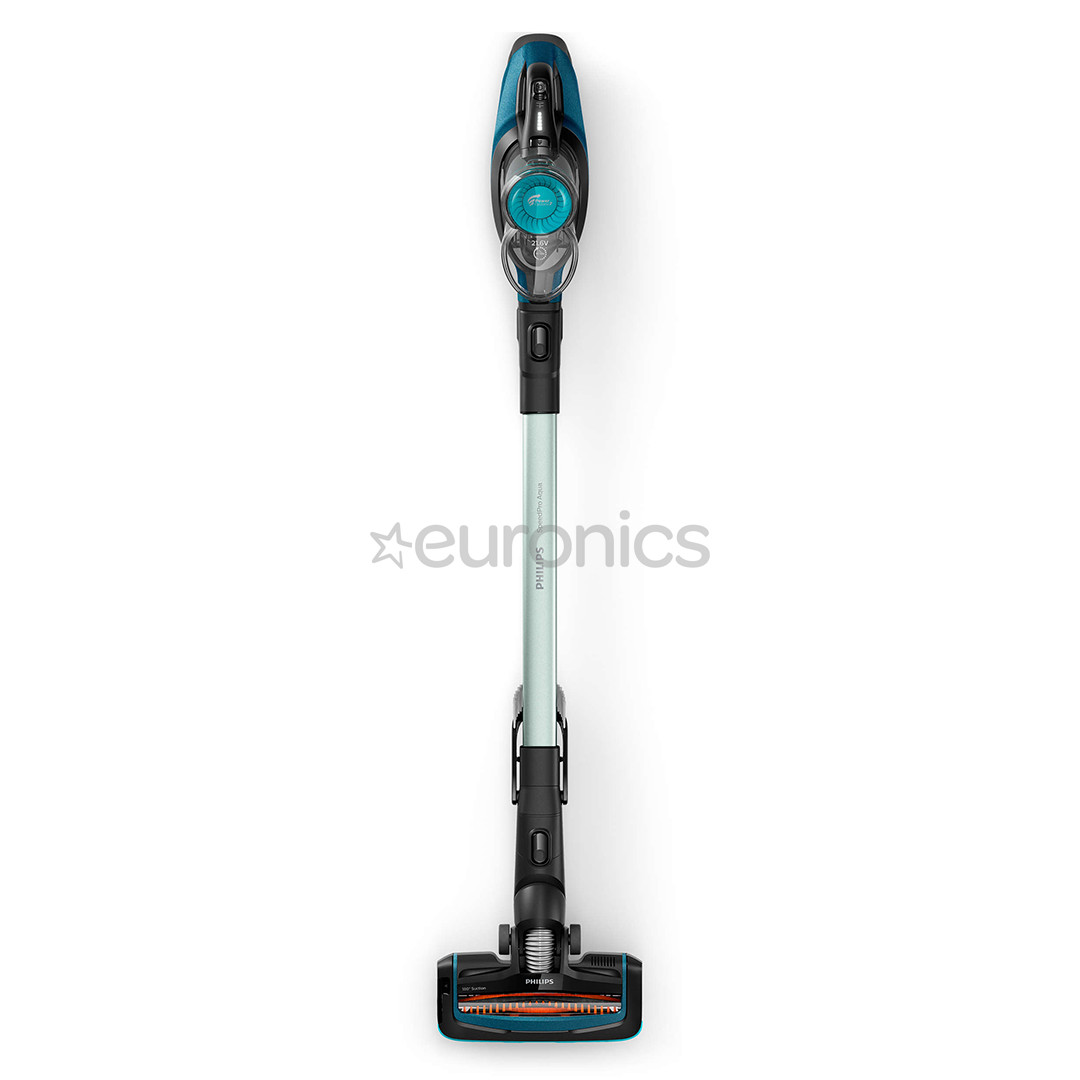 Philips SpeedPro Aqua, gaiši zila - Bezvadu putekļu sūcējs