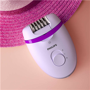 Philips Satinelle Essential, white/purple - Epilator