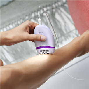 Philips Satinelle Essential, balta/violeta - Epilators