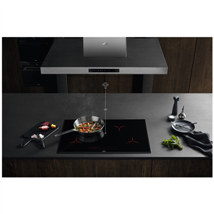 AEG, width 78 cm, frameless, black - Built-in Induction Hob