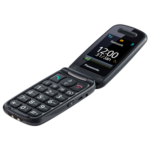 Panasonic KX-TU466, melna - Mobilais telefons