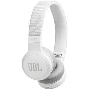 JBL Live 400, balta - Bezvadu austiņas