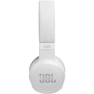 JBL Live 400, balta - Bezvadu austiņas