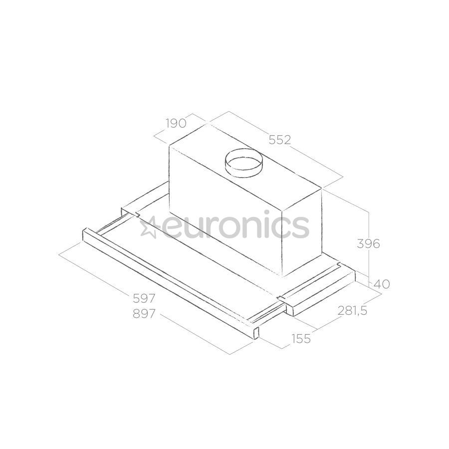 Elica Elite 35, 645 m³/h, inox - Cooker hood
