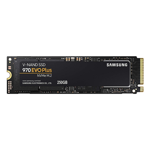 Samsung 970 EVO Plus, M.2, NVMe, PCIe 3.0, 250 GB - SSD