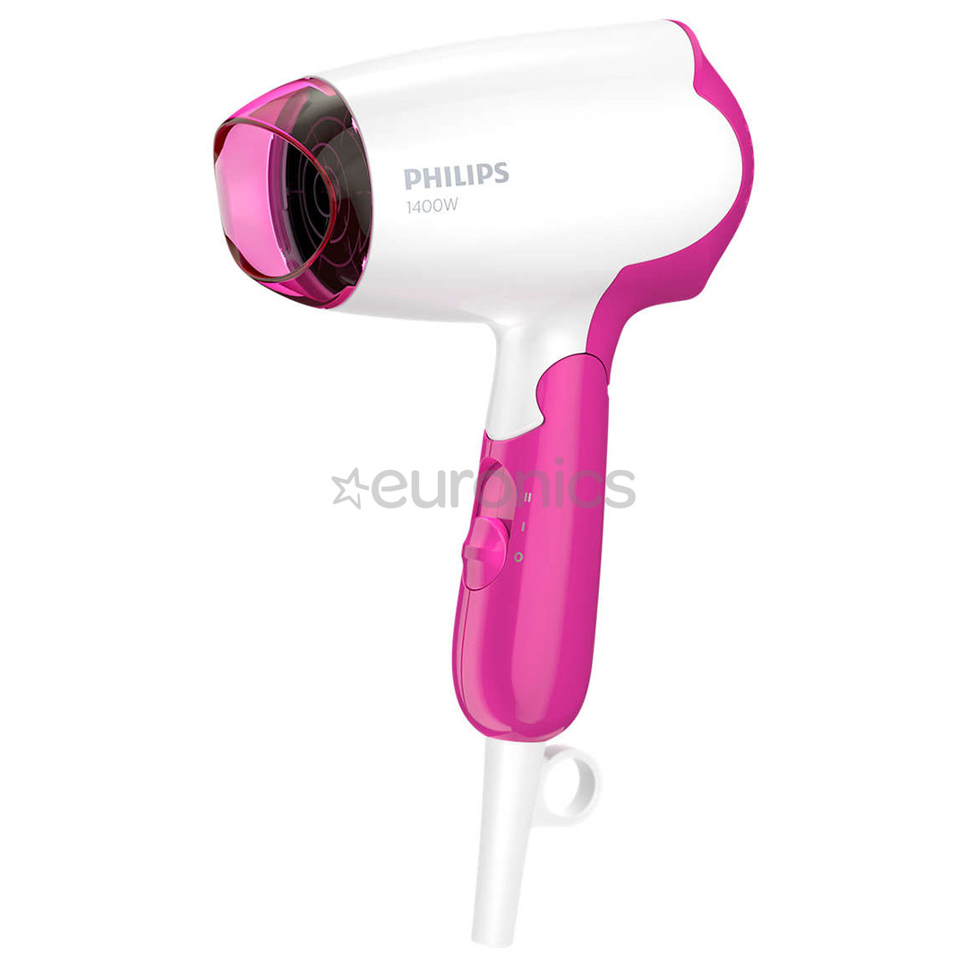 Philips DryCare Essential, 1400 Вт, белый/розовый - Фен