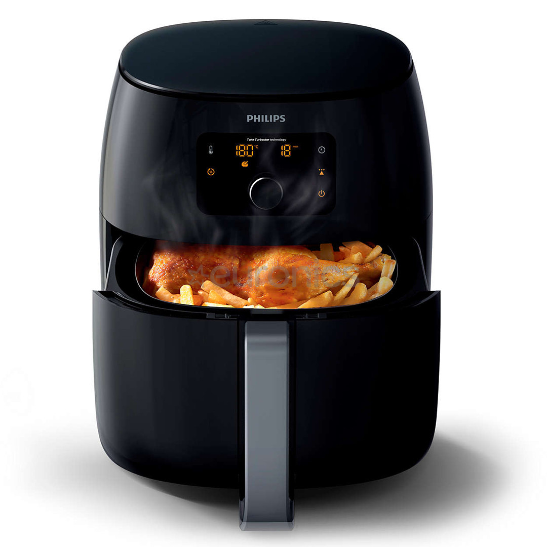 Philips Avance Collection XXL, 2225 W, melna - Karstā gaisa friteris