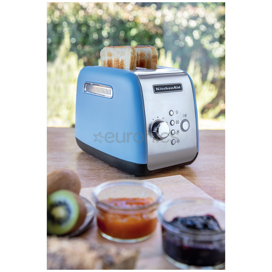 KitchenAid P2, 1100 W, zila/nerūsējošā tērauda - Tosteris