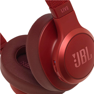 JBL Live 500, красный - Накладные беспроводные наушники
