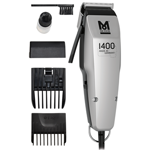 Moser, 0.1-3mm, серебристый/черный - Машинка для стрижки волос 1406-0458