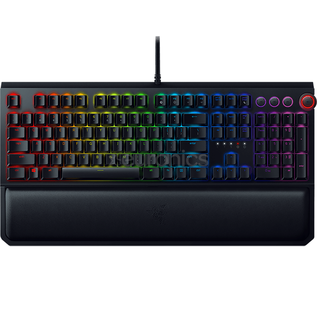 Klaviatūra BlackWidow Elite Green Switch, Razer / RUS