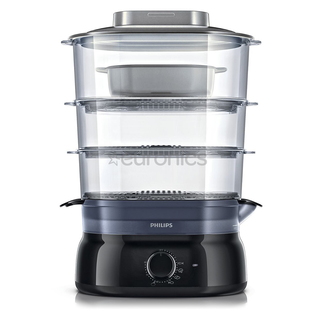 Philips Daily Collection, 900 W, melna - Tvaicētājs