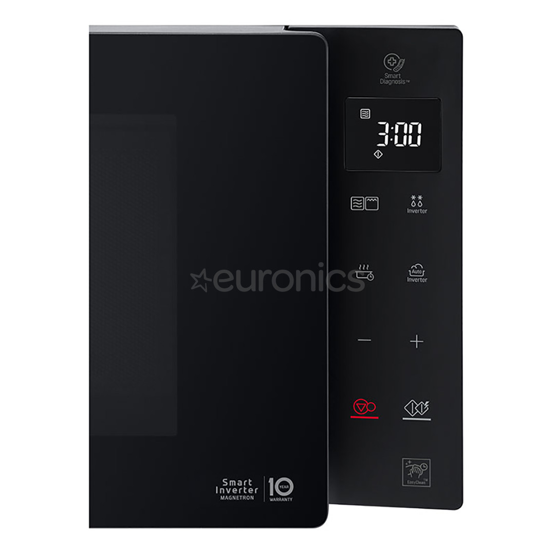 LG, 25 L, melna - Mikroviļņu krāsns ar grilu