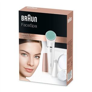 Braun, white/copper - Facial epilator set