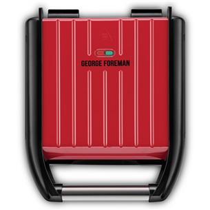 George Foreman Steel Grill, 1200 W, красный - Электрический гриль