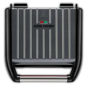 George Foreman Family Steel Grill, 1650 W, melna - Elektriskais grils