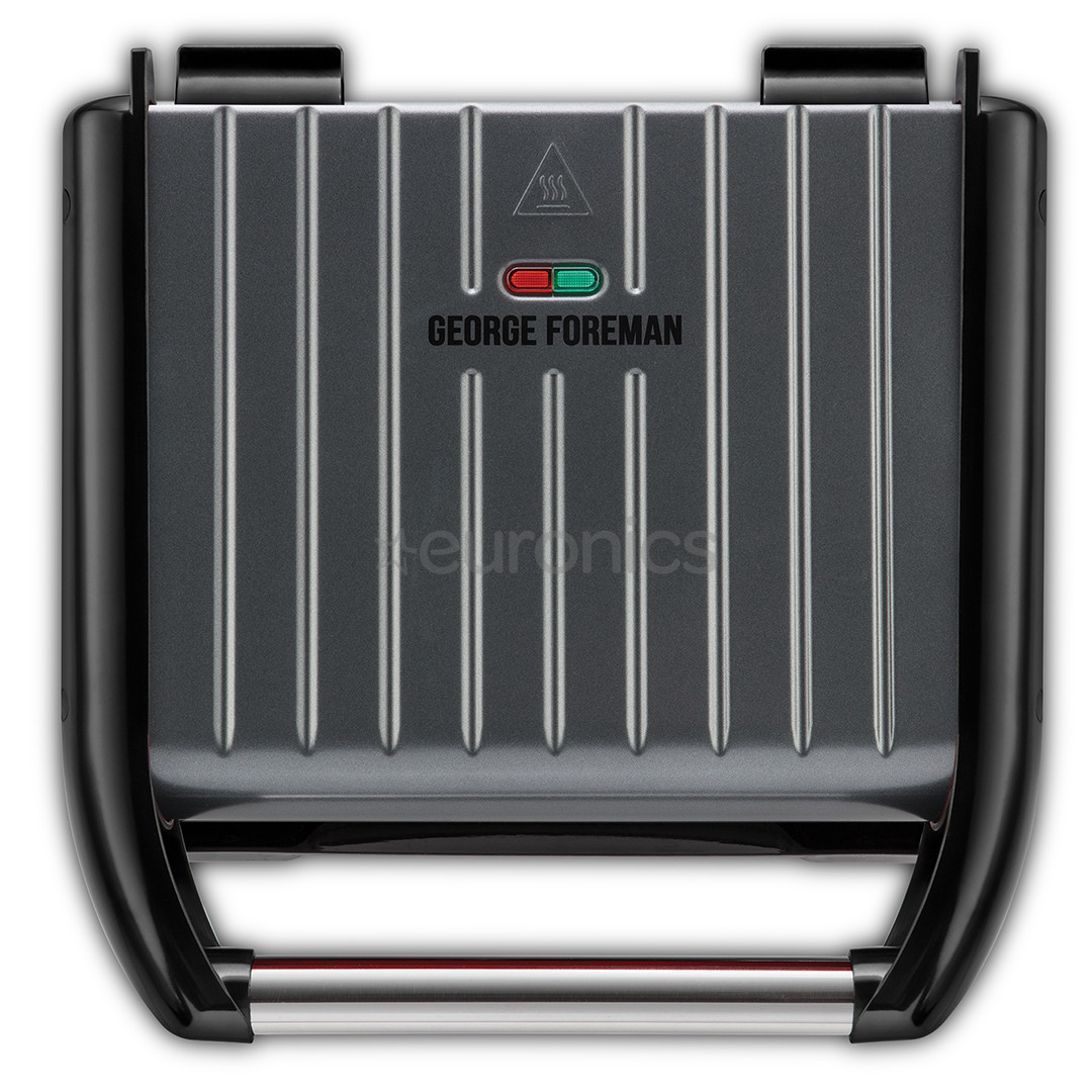 George Foreman Family Steel Grill, 1650 W, melna - Elektriskais grils