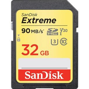 Atmiņas karte Extreme SDXC, SanDisk / 32GB