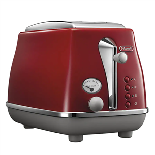 Delonghi ICONA Capitals, 900 W, red/grey - Toaster