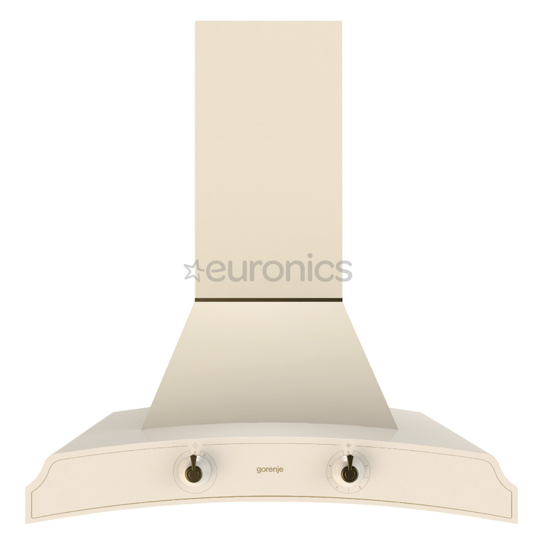 Gorenje, 621 m³/h, width 60 cm, beige - Cooker Hood