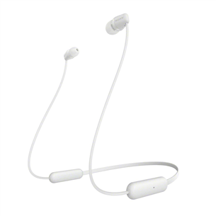 Sony WI-C200, white - In-ear Wireless Headphones