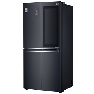 LG Instaview™, 530 л, черный - SBS-холодильник
