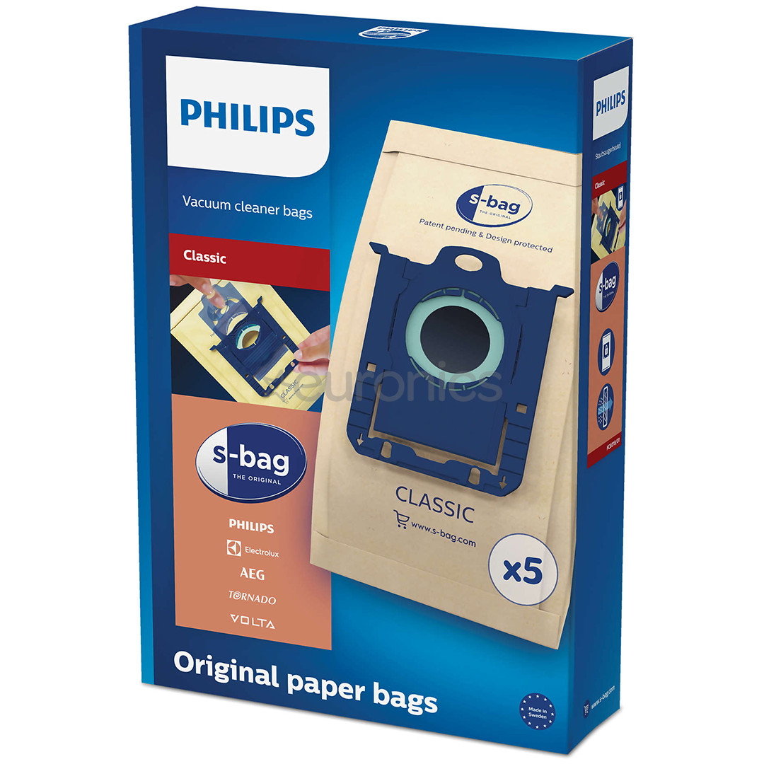 Putekļu maisiņi s-bag, Philips