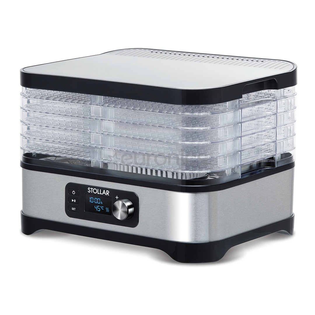 Stollar the Rapid Food Dryer, 400 W, sudraba/melna - Augļu žāvētājs