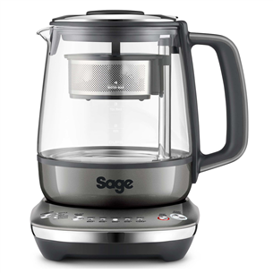 Sage the Tea Maker™ Compact, tējas siets, temperatūras regulācija, 1 L, caurspīdīga/nerūsējošā tērauda - Tējkanna