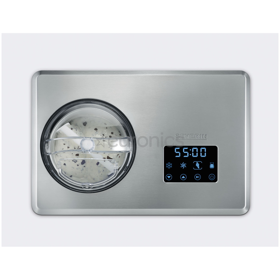 Severin, 2 trauki, 2x1 L, nerūsējošā tērauda - Saldējuma mašīna
