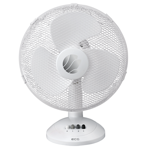 ECG, 50 W, white - Desk fan FT40A