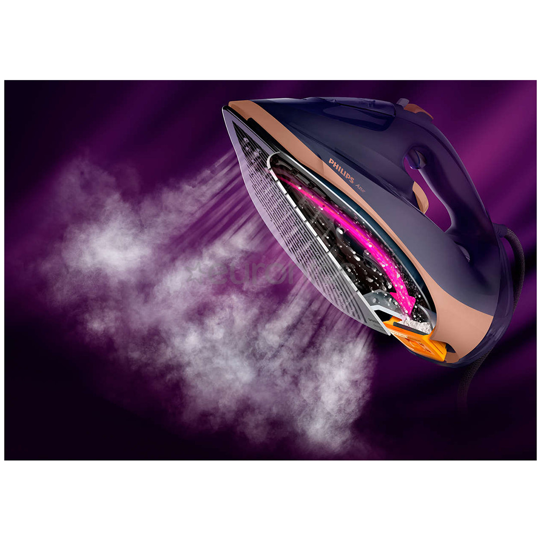 Philips Azur, 3000 Вт, синий/розовый - Паровой утюг