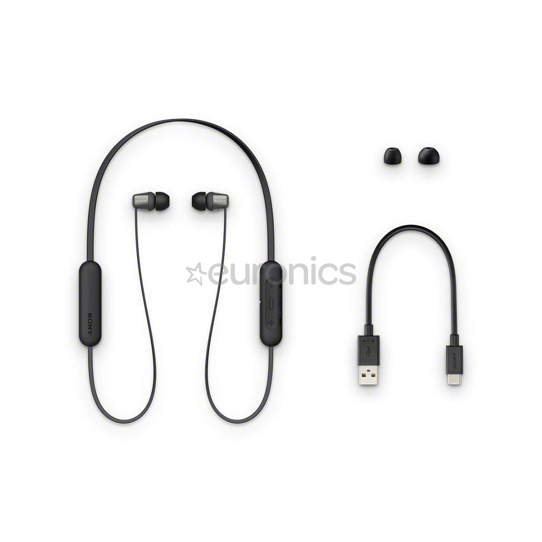 Sony WI-C310, black - In-ear Wireless Headphones