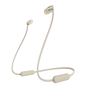 Sony WI-C310, bēša - Bezvadu austiņas WIC310N.CE7