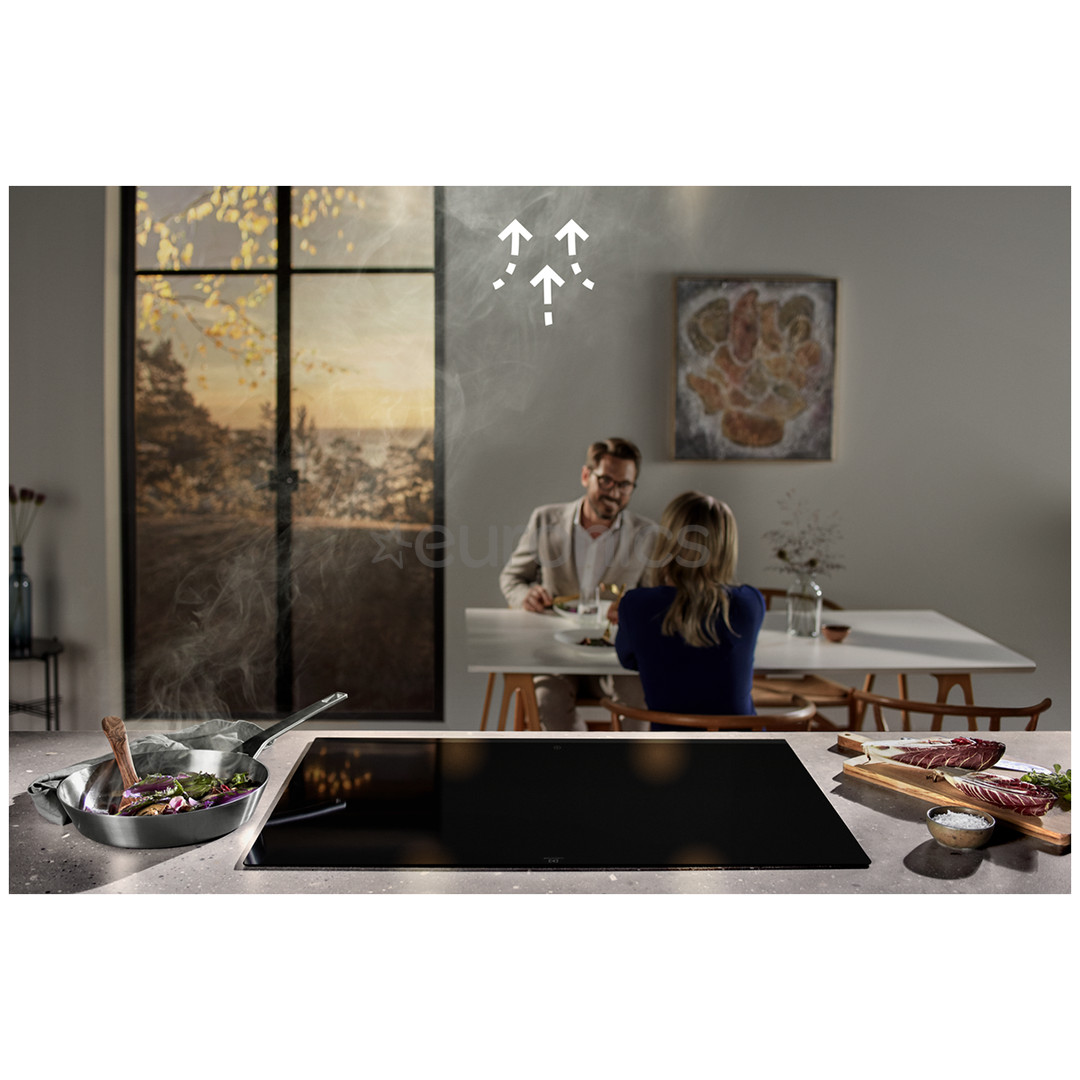 Electrolux, 720m³/h, nerūsējošā tērauda/melna - Tvaika nosūcējs