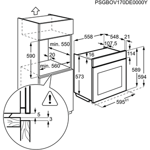 Built-in oven with pyrolytic cleaning Electrolux