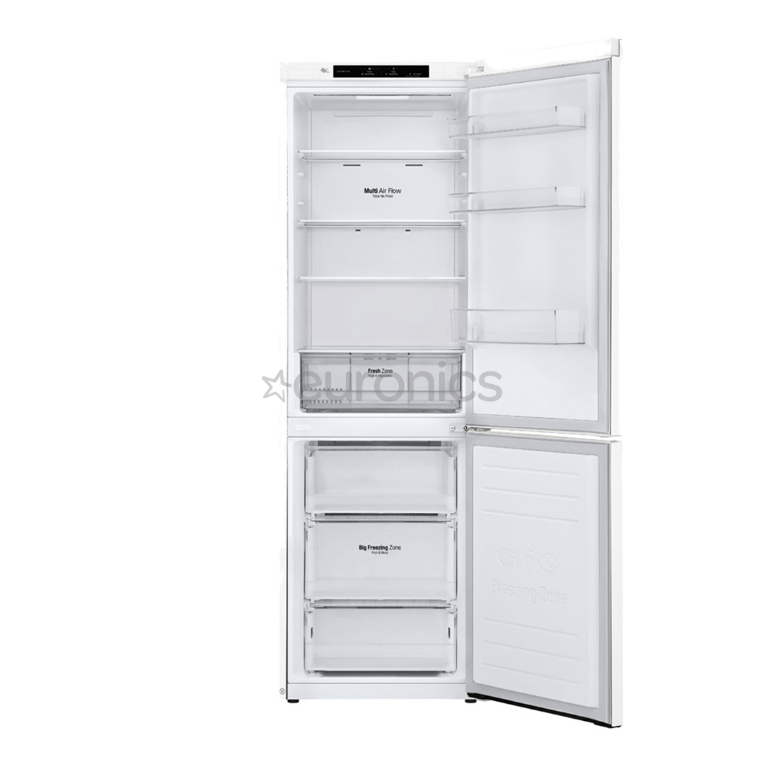 LG NatureFRESH™, augstums 186 cm, 341 L, balta - Ledusskapis