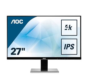 27" 4K UHD LED IPS monitor, AOC