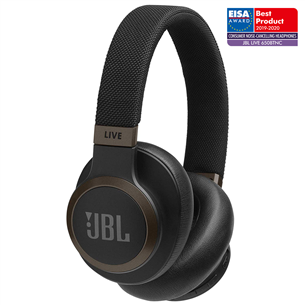 JBL Live 650, melna - Bezvadu austiņas JBLLIVE650BTNCBLK