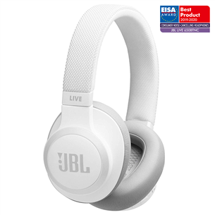 JBL Live 650, balta - Bezvadu austiņas